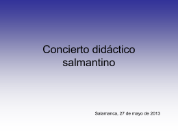 Concierto didáctico salmantino