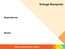 Diapositiva 1 - Entrega Recepción