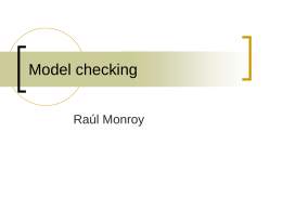 3. Verification by model checking