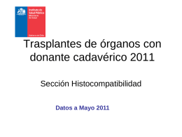 Estadística de trasplante 2010