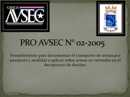 PRO AVSEC N° 02-2005