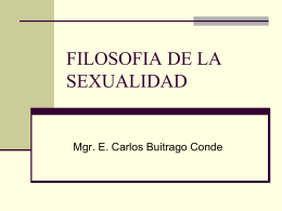 FILOSOFIA DE LA SEXUALIDAD