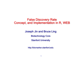 False Discovery Rate, Concept and R Implementation