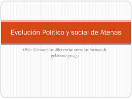Evolución Político y social de Atenas