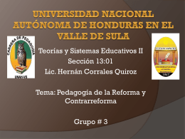 Universidad Nacional Autónoma de honduras en el