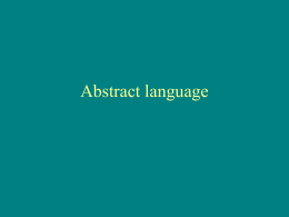 Abstract language