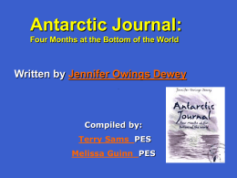 Antarctic Journal - Jefferson County