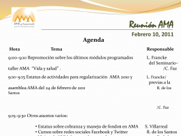 Reunión AMA Enero 27, 2011