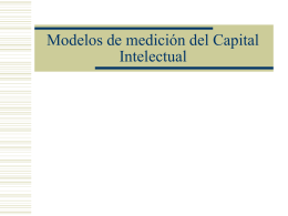 Modelos de medición del Capital Intelectual