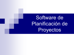 Software de Planificación de Proyectos