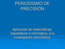 PERIODISMO DE INVESTIGACIÒN