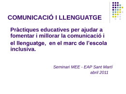 Comunicació i llenguatge
