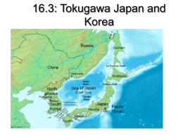 16.3: Tokugawa Japan and Korea