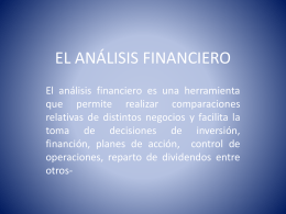 El Análisis Financiero