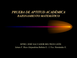 PRUEBA DE APTITUD ACADÉMICA