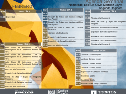 Agenda Semanal