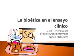 La bioética en el ensayo clínico