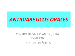 ANTIDIABETICOS ORALES