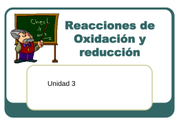 Reacciones de Oxidación y reducción