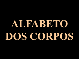 Alfabeto dos corpos - REVISTA DIGITAL DE