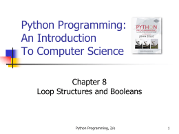 Python Programming: An Introduction To Computer