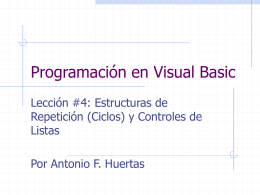 Programación en Visual Basic