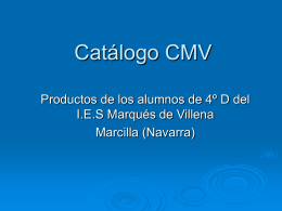 Catálogo CMV
