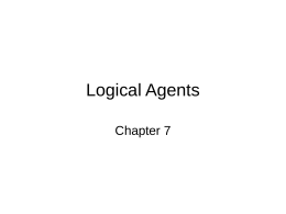 Logical Agents - Columbia University