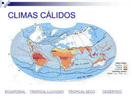 CLIMAS CÁLIDOS