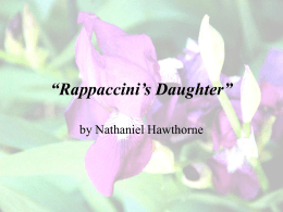 Rappaccini’s Daughter - Lake Mills Middle School