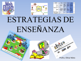 ESTRATEGIAS DE ENSEÑANZA