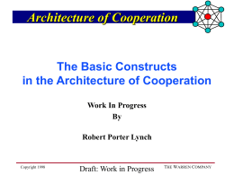 Architecture of Cooperation