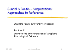 ESSLLI 02 - Lecture 1