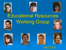 Educational Resources Working Group