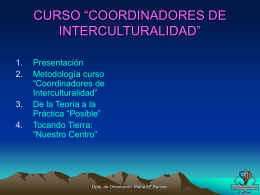 Curso de coordinadores de interculturalidad
