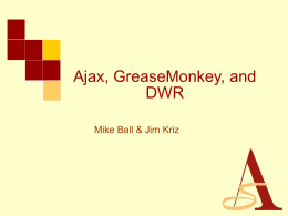 AJAX, RESTful Web Services, GreaseMonkey