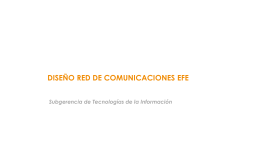 DISEÑO RED DE COMUNICACIONES EFE