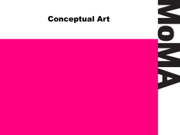 Conceptual Art” PowerPoint Slideshow ()