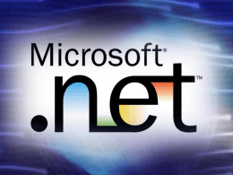 Microsoft .NET Framework Overview