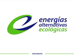 Tema de la presentación - Energías Alternativas