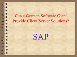 Can a German Software Giant Provide Client