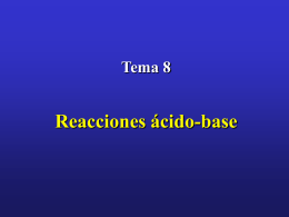 Reacciones ácido-base
