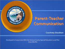 Parent-Teacher Communication