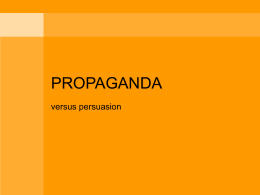 Propaganda PPT - CSU Fullerton
