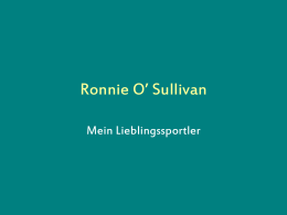Ronnie O’ Sullivan