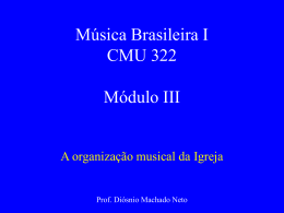 História da música brasileira Módulo III
