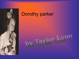 Dorothy parker