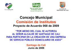 Diapositiva 1 - Alcaldía de Santiago de Cali
