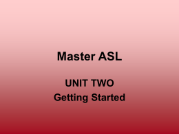 Master ASL - Peninsula