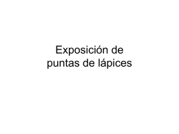 Exposición de puntas de lápices